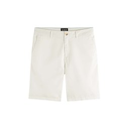 SCOTCH & SODA Bermude Stuart-Garment-Dyed Cotton-Blend Twill 177570 SC0006 white