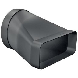 Conductă 150 mm rotund-plat HEZ9VDSI0 round flat male Negru