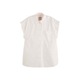 SCOTCH & SODA Cămaşă Short Sleeve Cotton 177519 SC0006 white