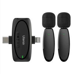 Ulanzi V6 3-în-1 Lavaliera Wireless Plug-Play pentru iPhone/Android/Tableta/Camera - A020GBB1