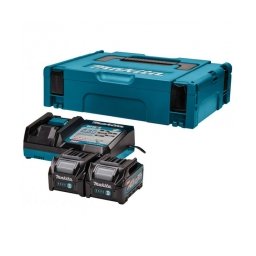 Makita - PSK XGT - Set 2 acumulatori si incarcator, Li-Ion, 40 V, 2 Ah, valiza speciala