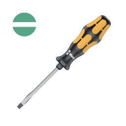 surubelnita de impact dreapta 0,8 4,5 100 mm WERA 932 AS cu tija hexagonala continua, hexagon pentru strangere cu cheie si maner antirostogolire 05018300001