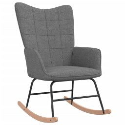 Scaun balansoar, gri închis, material textil GartenMobel Dekor