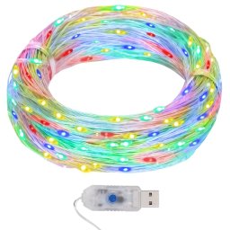Instalatie luminoasa 400 micro LED multicolor 8 functii 40 m GartenMobel Dekor