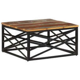 Masuta de cafea, 68x68x35 cm, lemn masiv reciclat GartenMobel Dekor