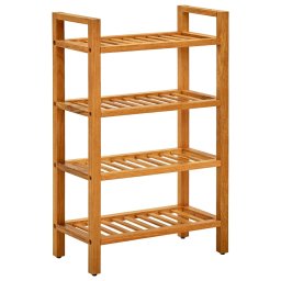 Pantofar cu 4 rafturi, 50x27x80 cm, lemn masiv de stejar GartenMobel Dekor