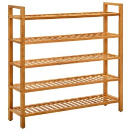 Pantofar cu 5 rafturi, 100x27x100 cm, lemn masiv de stejar GartenMobel Dekor