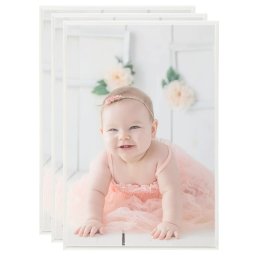 Rame foto colaj pentru masa 3 buc. argintiu 21x29,7 cm MDF GartenMobel Dekor