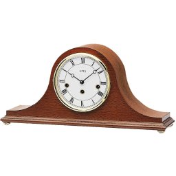 Ceas de birou mecanic cu melodie AMS T2193/8 mahon