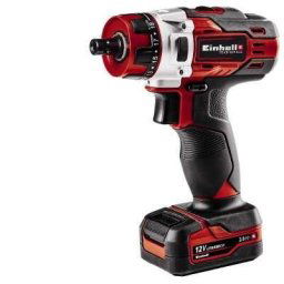 Cordless drill driver TE-CD 12/1 (1x2.0Ah) Einhell 1400 RPM Central lock 1.16 kg Black, Red
