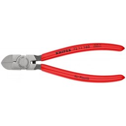 KNIPEX side cutters 72 11 160, for plastic, cutting pliers (red, length 160mm)