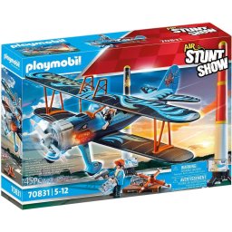 Playmobil Biplane Phoenix aerobatics show 70831