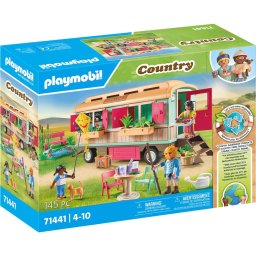 PLAYMOBIL 71441 Country Cozy construction trailer café, construction toy