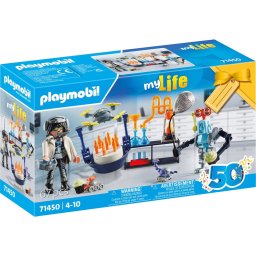 PLAYMOBIL 71450 City Life Researchers with robots, construction toy