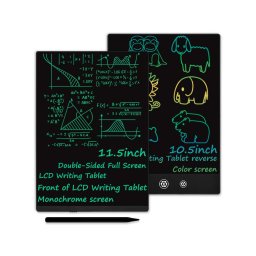 Tableta LCD pentru scris si desenat, Multicolor, 11.5 inch, Negru