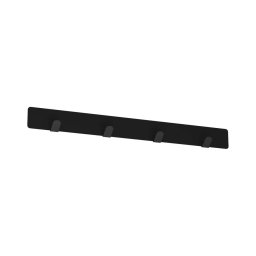 Suport de perete pentru prosoape 40 cm negru