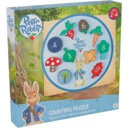Puzzle Peter Rabbit™ cu numere, Orange Tree Toys