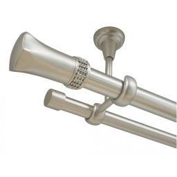 Galerie fara inele pluton crystal tavan - 25/19 - crom mat