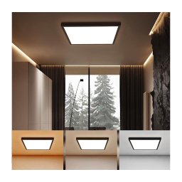 Plafonieră LED pentru baie BRILAGI FRAME LED/50W/230V 3000/4000/6000K IP44 negru