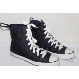 Bascheți Converse violet cu steluțe – sneakers vintage sport retro