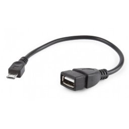 Adaptor OTG micro USB 2.0 la USB-A T-M 15cm, Gembird A-OTG-AFBM-03