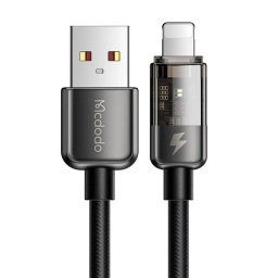 Cablu Date si Incarcare USB-A - Lightning CA-3140 Auto Power Off, 18W, 1.2m, Negru