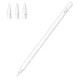 Stylus Pen indicator LED, baterie li-ion, incarcare magnetica wireless, compatibil Ipad, alb