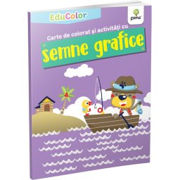 Carte de colorat si activitati cu semne grafice