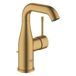 Baterie lavoar Grohe Essence New M-size, Brushed Cool Sunrise, auriu periat mat