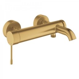 Baterie cada Grohe Essence New, Brushed Cool Sunrise, auriu periat mat
