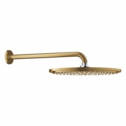 Palarie cu brat dus Grohe Rainshower Cosmopolitan 310 Brushed Cool Sunrise, auriu periat mat