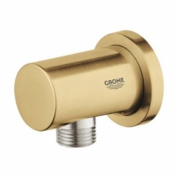 Cot iesire dus Grohe Rainshower, Brushed Cool Sunrise, auriu periat mat