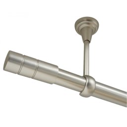 Galerie fara inele tavan CYLINDRU /25 - CROM MAT