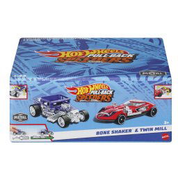 HOT WHEELS SET 2 MASINUTE METALICE PULL BACK BONE SHAKER SI TWIN MILL 1:43 SuperHeroes ToysZone