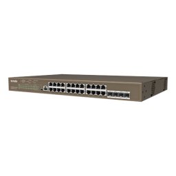 Switch 24 porturi PoE Gigabit, 1 port consola, 4 port SFP Gigabit, management - TENDA TND-TEG5328P-24-410W