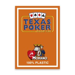 Carti de joc TEXAS POKER - 100% Plastic - Modiano