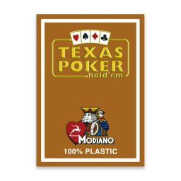 Carti de joc TEXAS POKER - 100% Plastic - Modiano