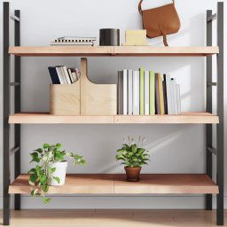Polita de perete, 120x60x(2-4)cm, lemn masiv de stejar netratat GartenMobel Dekor