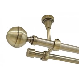 Galerie dubla KALISTO fara inele prindere tavan- dubla 19/19 - aur antic
