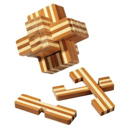 Puzzle 3D lemn - Devils Knot, Bambus