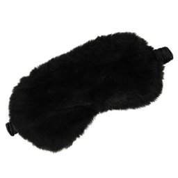 Masca de dormit cu puf, marime universala, Gonga® Negru