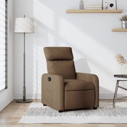 Fotoliu rabatabil, maro, material textil GartenMobel Dekor