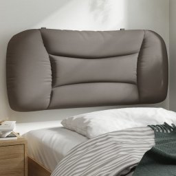 Perna pentru tablie de pat, gri taupe, 90 cm, material textil GartenMobel Dekor
