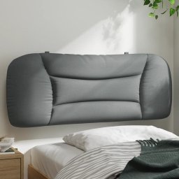 Perna tablie de pat, gri deschis, 100 cm, material textil GartenMobel Dekor