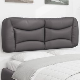 Perna pentru tablie pat, gri, 140 cm, piele artificiala GartenMobel Dekor