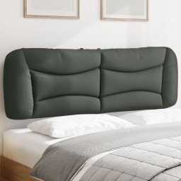 Perna pentru tablie de pat, gri închis, 140 cm, material textil GartenMobel Dekor