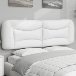 Perna pentru tablie pat, alb, 160 cm, piele artificiala GartenMobel Dekor