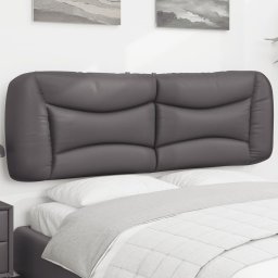 Perna pentru tablie pat, gri, 160 cm, piele artificiala GartenMobel Dekor