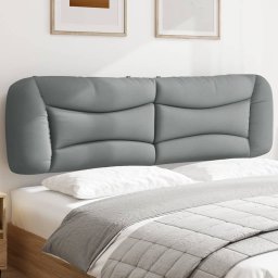 Perna tablie de pat, gri deschis, 180 cm, material textil GartenMobel Dekor