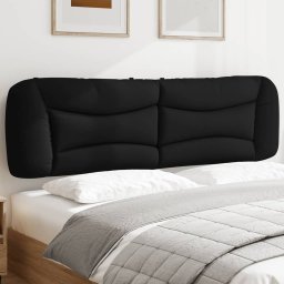 Perna pentru tablie de pat, negru, 180 cm, material textil GartenMobel Dekor